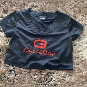 Cyclebar Mono B Crop Top Size Small, Black. Dri Fit.